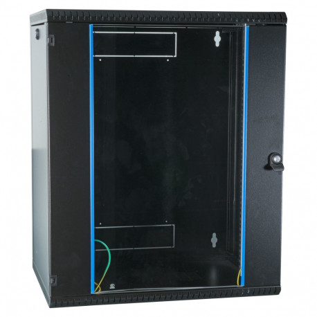 "EFB 19"" Wandgehäuse 18HE, fest, 1-teilig, RAL9005, Tiefe 600 mm"