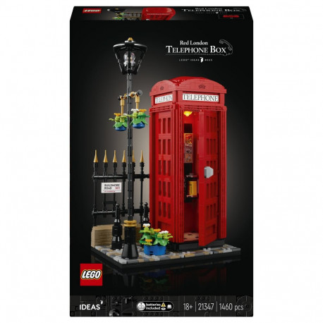 LEGO Ideas telefonikabiin 21347 londoni, punane