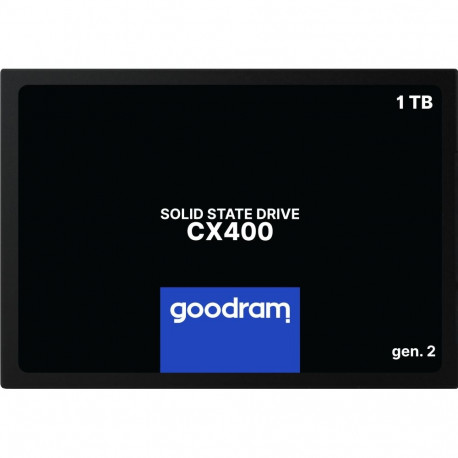 SSD|GOODRAM|CX400 GEN.2|1TB|SATA|3D TLC|Write speed 500 MBytes/sec|Read speed 550 MBytes/sec|2,5"|TB