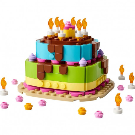 Constructor - LEGO 40815 Birthday Cake Building Set 219 Pieces 90 mm Red