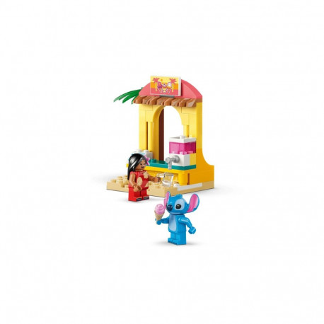 Toy Set - LEGO Disney 43280 Beach Fun with Lilo & Stitch, 113 Pieces, 2 Minifigures, Multicolor