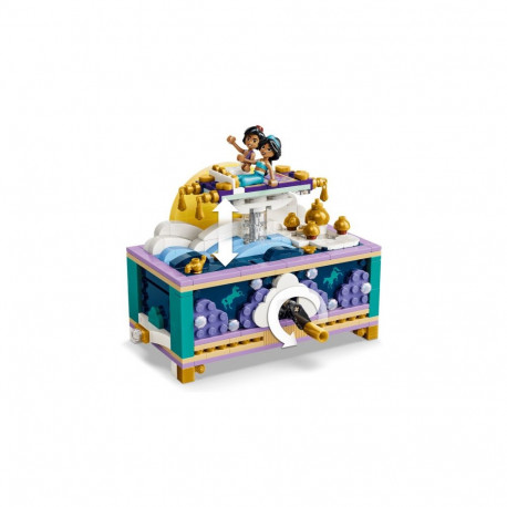 Toy Constructor - LEGO Disney 43295 Jasmine's Jewelry Box With 458 Pieces, 2 Minifigures, Multicolor
