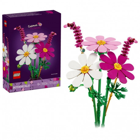 Constructor - LEGO Botanicals 11514 Cosmos Flowers, 171 Pieces, Indoor Display, Multicolor