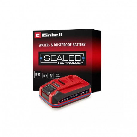 Power Tool Battery - Einhell 4511627 4Ah 18V Lithium-Ion With LED Indicator Black/Red