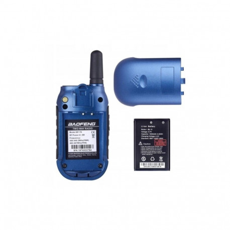 Children's Walkie Talkie - Baofeng BF-T6 8 Channels, 3 km Range, USB Charging, Panda Blue