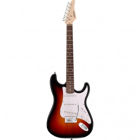 Electric Guitar - Arrow Tonecaster ST 111 H-S-S Pickup, Canadian Maple Neck, Tobacco Burst