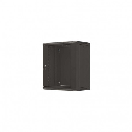 Lanberg 19" seinapaigaldatav rack-kapp 12U/540x350 (lamppakendis) klaasuksega, must