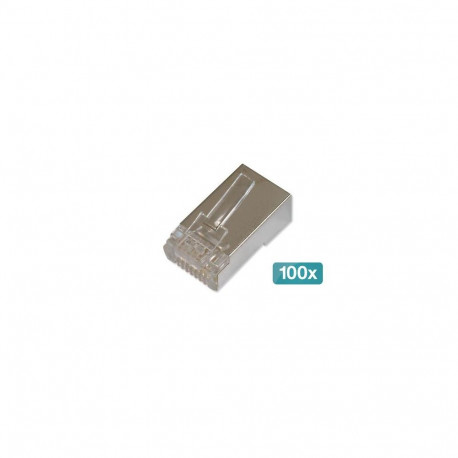 Digitus CAT 6 modular plug for round cable, pass through plug - 100 pcs.
