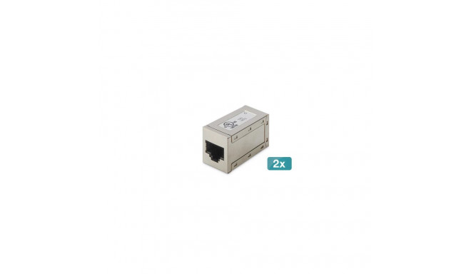 Digitus CAT 6, modular couplers, shielded - 2 pieces