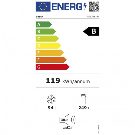 KGE398IBP Serie 6, Kühl-/Gefrierkombination (edelstahl)