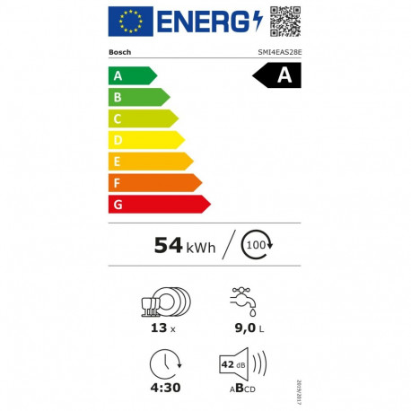 SMI4EAS28E Serie 4  (edelstahl (gebürstet), 60 cm, Home Connect)