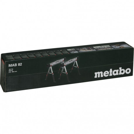 Arbeitsbock-Set MAB 82 (schwarz/silber, belastbar bis 590 kg pro Bock)