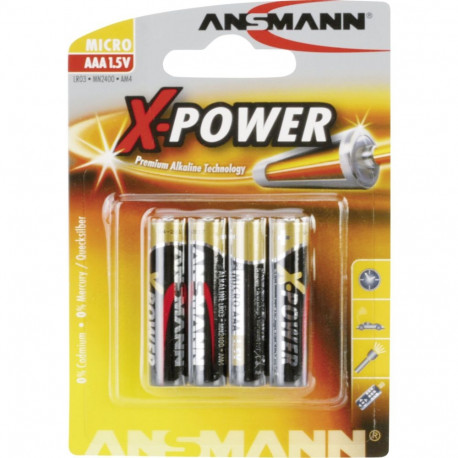 X-Power alkali-patareid micro AAA / LR03 4tk