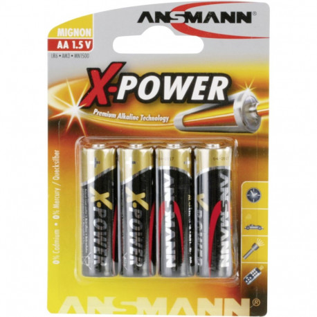 X-Power alkaliinipatareid AA / LR6 4 Stück