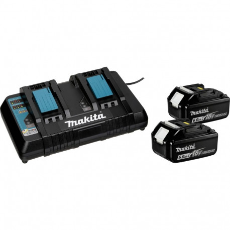 Power Source Kit 18V 6Ah (schwarz, 2x Akku BL1860B, 1x Ladegerät DC18RD)