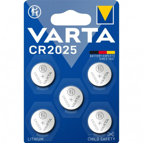 LITHIUM nupp-patarei CR2025 5tk