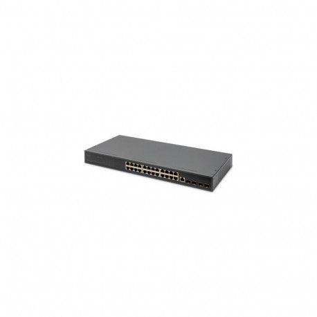 Digitus 24 Port 10/100/1000 + 4SFP+ UPLINK Switch, 19", L2+ Features