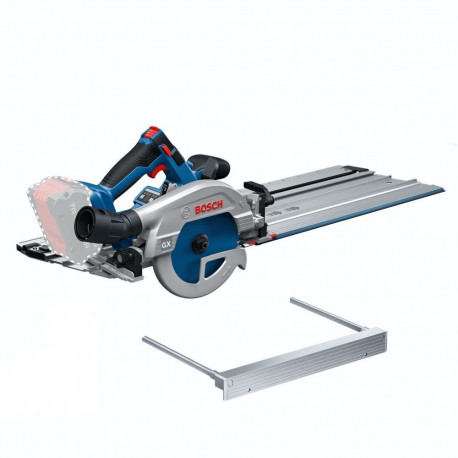 Akku-Handkreissäge GKS 18V-57-2 GX Professional solo + FSN 440 X (blau/schwarz, ohne Akku und Ladege