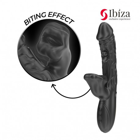 IBIZA - VIBRATOR AND CLITORIS STIMULATOR WITH BITING AND ROTATION EFFECT