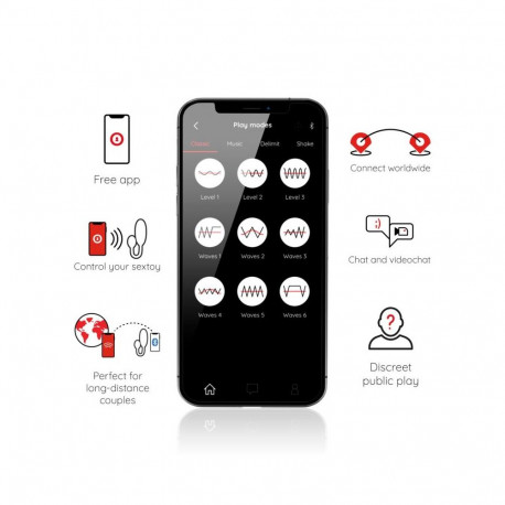ONINDER - DENVER VIBRATING EGG BLACK 7 X 2.7 CM FREE APP