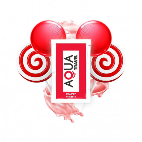 AQUA TRAVEL - LOLLIPOP FLAVOUR WATERBASED LUBRICANT 6 ML