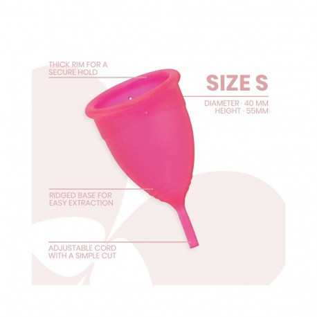 INTIMICHIC - MENSTRUAL CUP MEDICAL GRADE SILICONE - SIZE S