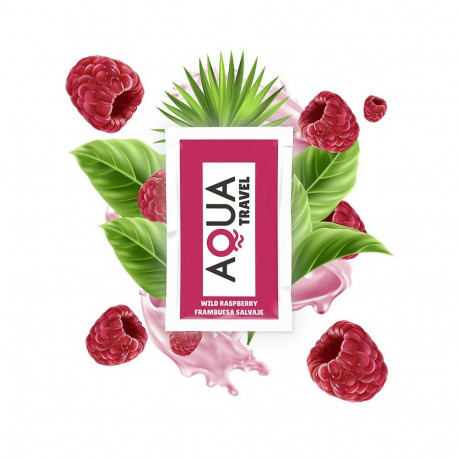AQUA TRAVEL - WILD RASPBERRY FLAVOUR WATERBASED LUBRICANT 6 ML