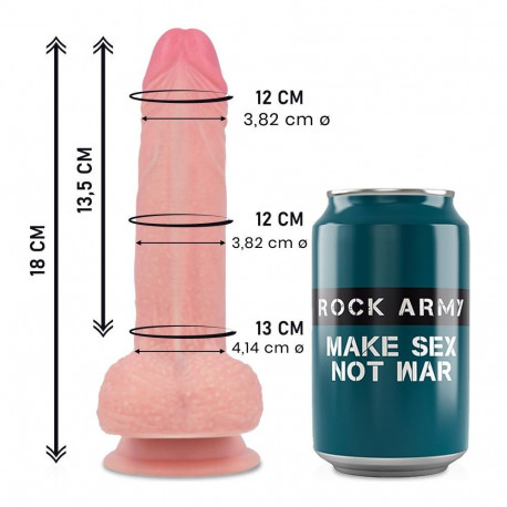 ROCKARMY vedelsilikoonist premium Mustang realistlik 18cm Ø4.14cm
