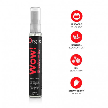 Orgie Wow! maasika-jäine 10ml