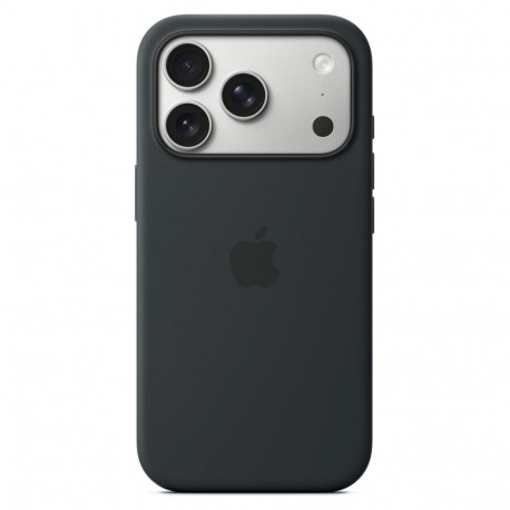 iPhone 17 Pro silikoonist ümbris MagSafe-ga, must