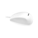"Keysonic KSM-3020M Wasserdichte Maus, Kabelgebunden Silikon, USB-Anschluss, Wasserdicht IP68, weiß"