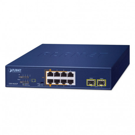 "PLANET 8-Port PoE+ Desktop Switch GSD-1022UP"