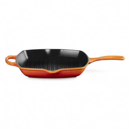"Le Creuset Grillpfanne Gusseisen Quad. Ofenrot 26 cm"