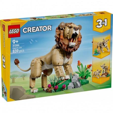 LEGO komplekt 31386 metsloomad: majesteetlik lõvi