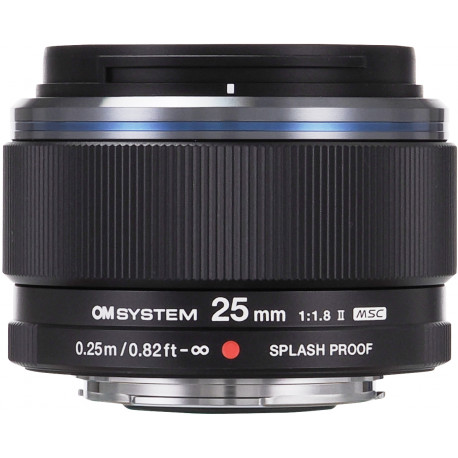 OM SYSTEM M.Zuiko Digital ED 25mm f/1.8 II objektiiv, must