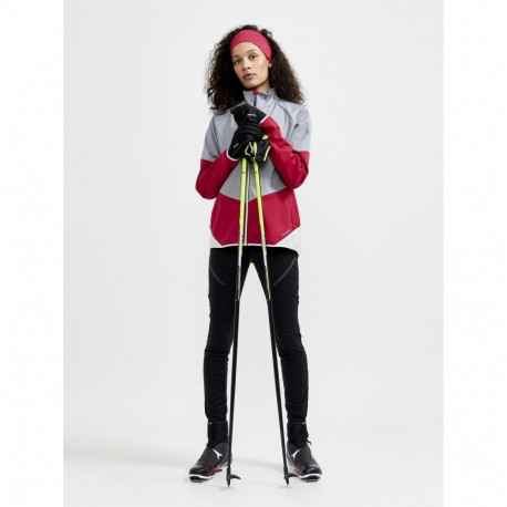 Treeningjakk Craft Glide Jacket W hall/punane