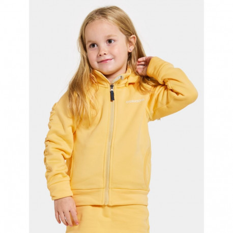 Dressipluus Didriksons Corin Kids Fullzip 7 kollane