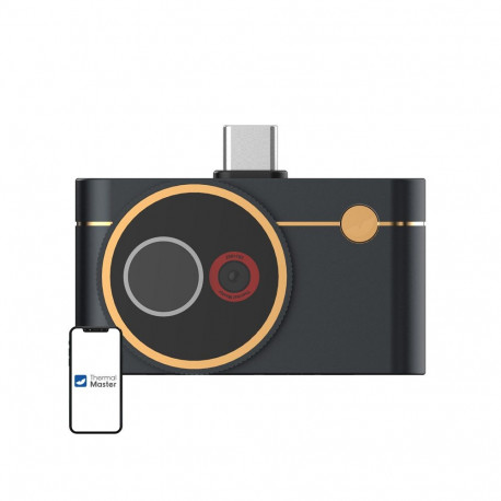 Thermal Camera - Thermal Master P4 512×384 Resolution, -20°C to 600°C, USB-C, Mini Black