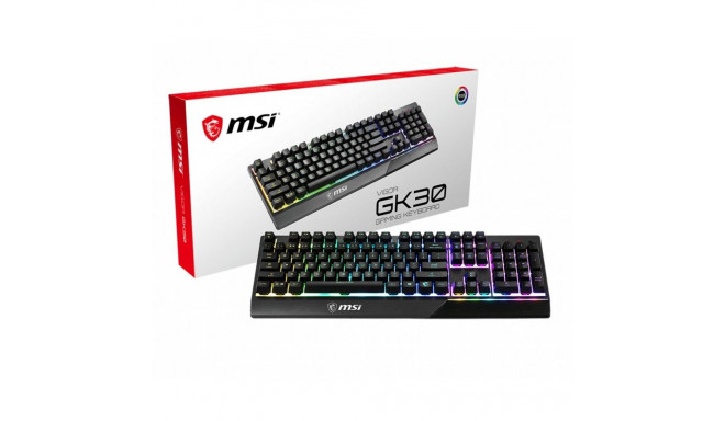 MSI Vigor GK30 Gaming Keyboard, US Layout, Wired, Black
