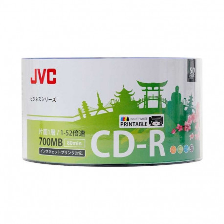 JVC50CPW CD-R 700MB printable, 50 pcs