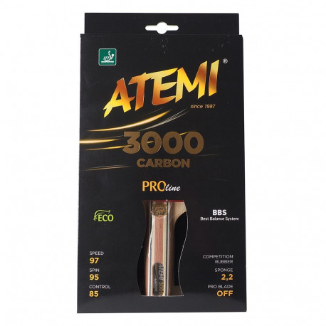 Atemi lauatennisereket New 3000 Pro concave