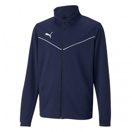 Bluza dla dzieci Puma teamRISE Training Poly Jacket Jr granatowa 657393 06