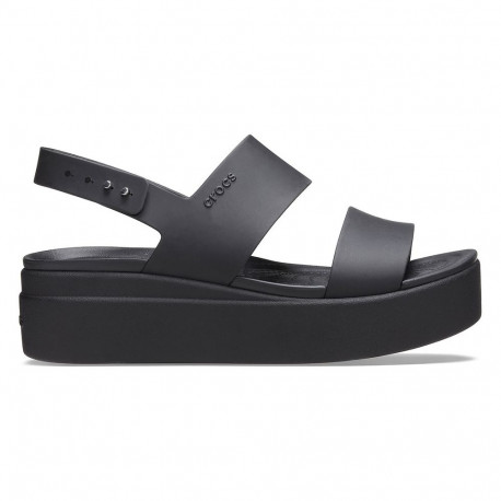 Sandały damskie Crocs Brooklyn Low Wedge czarne 206453 060
