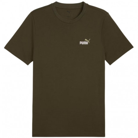 Puma meeste t-särk Ess 2 Color Small No. 1 Logo Tee 684717 70, oliiviroheline