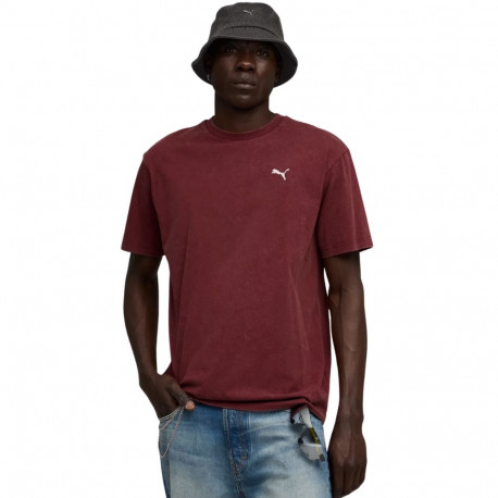 Puma meeste t-särk Ess Elevated Relaxed Wash Tee 688048 96, tumepunane