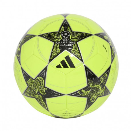 Piłka nożna adidas UCL Club 25/26 League Stage żółto-czarna JP1537