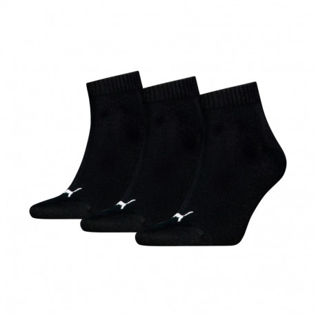 Puma sokid Quarter Plain 3-pakk 938589 06, mustad