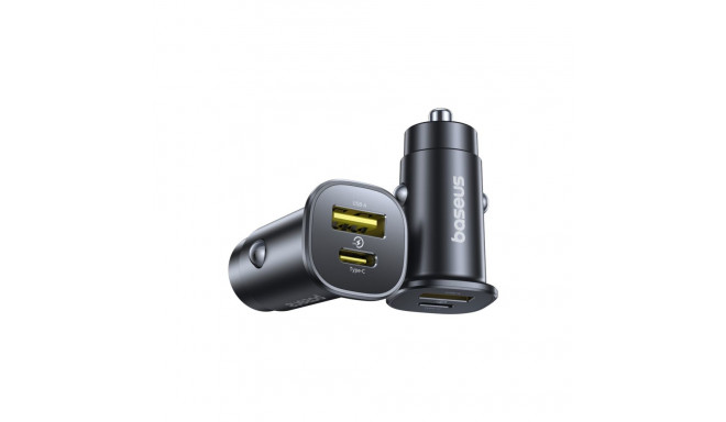 Baseus autolaadija GoTrip USB-C/USB-A 30W, must