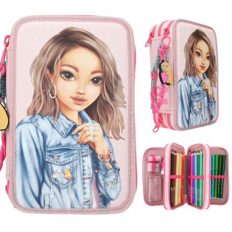 TOPModel - Triple Pencil Case Capybara - Rose (4010070694968)