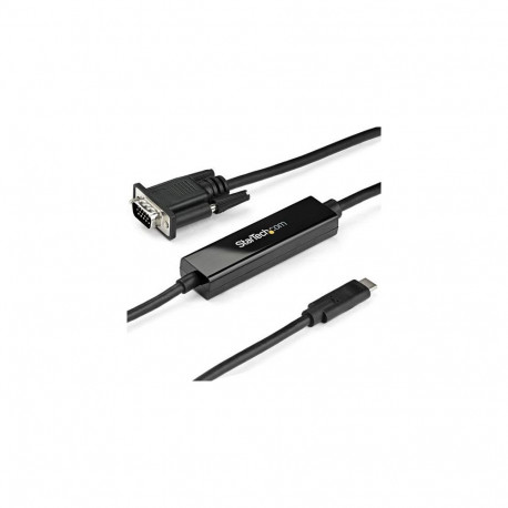 StarTech.com 3ft/1m USB C to VGA Cable - 1920x1200/1080p USB Type C to VGA Video Active Adapter Cabl